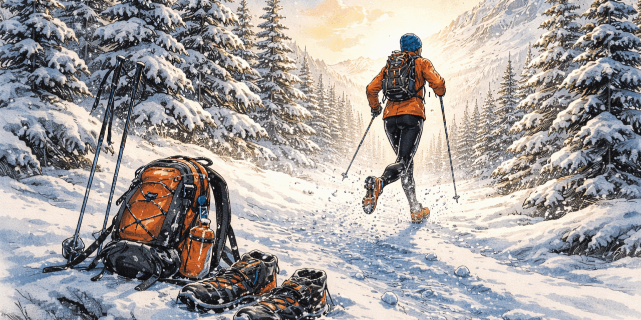 Correre sulla neve: equipaggiamento, abbigliamento e limiti reali di sicurezza